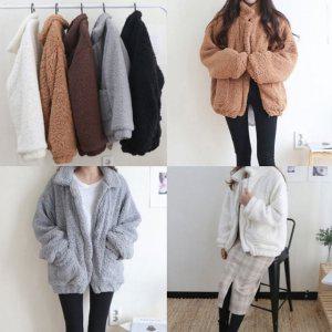 양털 후리스 집업 오버핏 양털자켓 뽀글이 집업점퍼