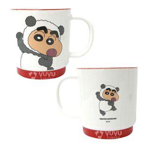 짱구 스태킹 도자기 머그컵 팬더 390ml 1P 물컵 머그