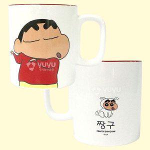 귀여운 도자기 머그컵 400ml 짱구 1P 데일리 머그잔