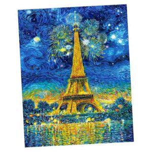 에펠탑 DIY 보석십자수 에펠탑 야경 40x50