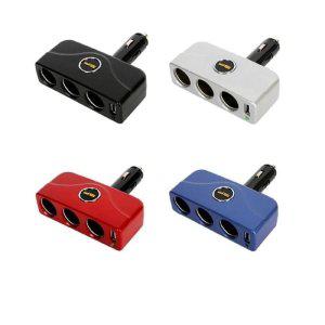 차량용 3구 USB 멀티 소켓 시거잭 전기용품 노트북 충전 확장