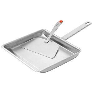 스테인리스 인덕션 멀티 사각팬 1개 뒤집개 포함 프라이팬 주방용품