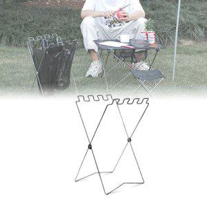 휴대형 캠핑 분리수거 봉투 홀더 야외 거치대