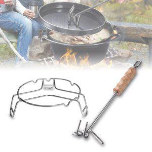 주물오븐 다용도 스탠드 리드 받침대