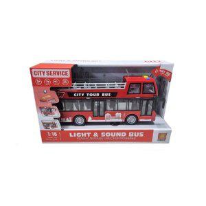 투어 2층 버스 모형 완구 자동차 어린이 작동 미니카
