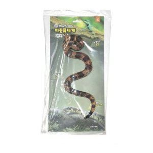 1개 칠점사 뱀 모형 자연과학 학습 완구 동물 모형피규어