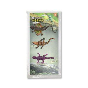 도마뱀 파충류 모형 3개입 자연 학습 완구 동물 피규어