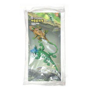 리얼 도마뱀 모형 2개입 뿔 도마뱀 포함 피규어 세트