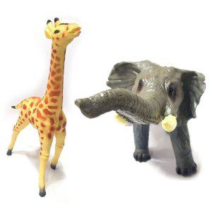 동물 학습 완구 중형 기린 피규어 모형 교육 세트