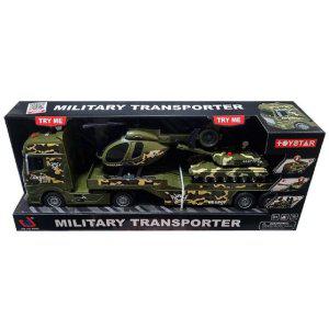 유아작동 군용트레일러 장난감 자동차 미니카 모형 중장비 완구