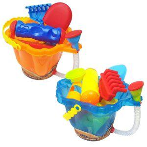 모래 놀이 버켓 대형 1개입 색상 랜덤 완구 세트