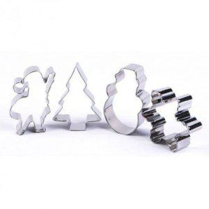 크리스마스 트리 세트 만들기 과자 종 쿠키 커터 눈사람 소품 산타