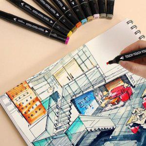 24컬러 24색트윈마카 트윈팁 디자인마카 디자인터치펜 터치마카