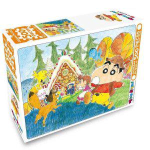 취미 DIY 직소퍼즐 짱구는못말려 과자로만든집 500피스