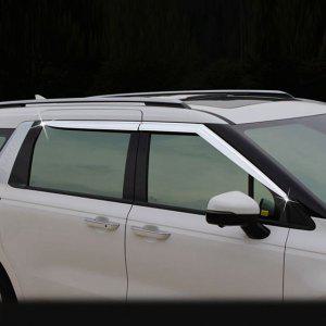 카니발 4세대 썬바이저 크롬 윈도우 빗물받이 가드