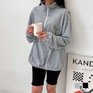 반집업 손목 지퍼맨투맨 긴팔 남녀공용맨투맨 여