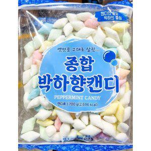 사탕(삼색 박하 덕용 양구 750g) X10