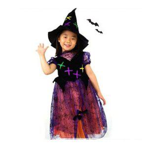 (에머시스트마녀 아동의상(M)) 유아의류 아동의류 시즌 테마의류 할로윈의상 코스튬 파티의상