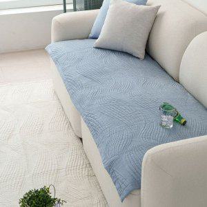 해피니 소파패드 도브 돌소파 패드 90x200 블루 쇼파 카우치 매트