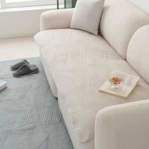 해피니 소파패드 도브 돌소파 패드 90x200 베이지 쇼파 카우치 매트