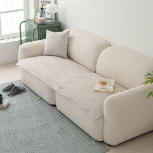 해피니 소파패드 도브 4인용 패드 65x240 베이지 쇼파 카우치 매트