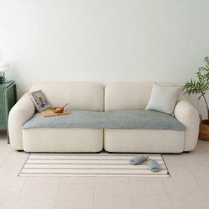 해피니 소파패드 도브 3인용 패드 65x180 다크그레이 쇼파 카우치 매트