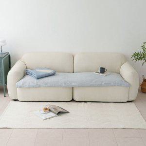 해피니 소파패드 도브 3인용 패드 65x180 라이트그레이 쇼파 카우치 매트