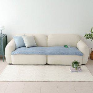 해피니 소파패드 도브 3인용 패드 65x180 블루 쇼파 카우치 매트