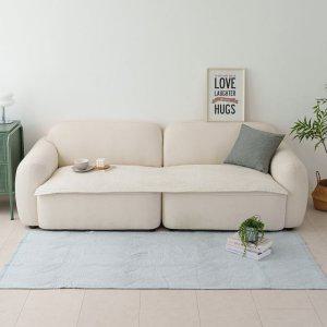 해피니 소파패드 도브 3인용 패드 65x180 크림 쇼파 카우치 매트