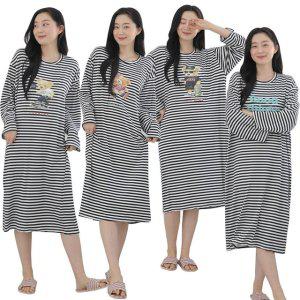 홈웨어 여자잠옷 봄 원피스 사방스판 주니어 곰