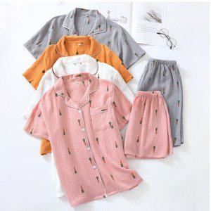 순면잠옷 커플파자마 여성잠옷 당근 여성여름잠옷