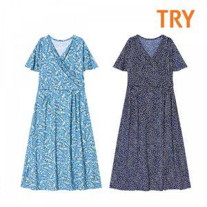 TRY 실내복 홈웨어 트라이 파자마 잠옷원피스