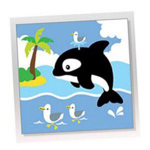 명화그리기세트 페인팅 바다 아기 범고래 20X20