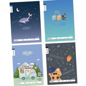 초등학생노트 1000 초등1-2국어10칸(남) 1세트 10개입