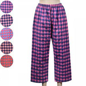 편한 여성파자마 패턴 면파자마 면 체크파자마