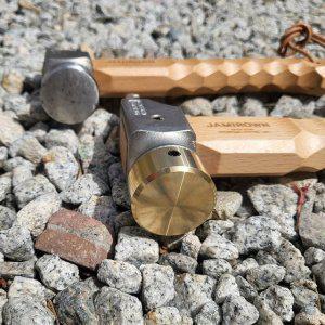 자미로운 스틸 캠핑해머-황동스틸 텐트해머 팩 망치