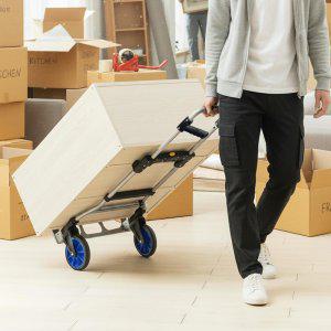 고중량 접이식 핸드카트 마트 쇼핑 장바구니 캠핑 낚시 캐리어 손수레 높이조절 폴딩카트