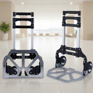 휴대용 3단 폴딩카트 생수 마트 택배 운반 캐리어 이사 캠핑 손수레 접이식 핸드카트