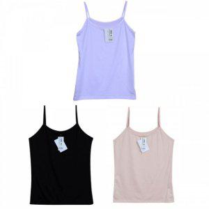 쫀쫀한런닝 레이스끈나시 실크느낌 면끈나시 기본