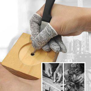 방검 손가락 골무 안전 베임 방지 기구 수인용 핸드프리 방어 장갑