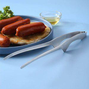 캠핑집게 캠핑 스텐 핀셋형 위생적인 고기집게