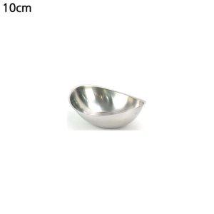스테인레스 다용도 타원그릇 10cm 주방용품 예쁜그릇