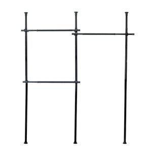 블랙천장행거 3단기둥행거 기둥형트니행거 천장행거 트니행거