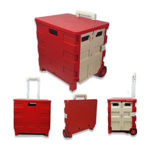 고정끈 폴딩 쇼핑카트 바퀴달린 접이식 마트용