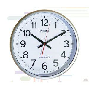 오리엔트853 방수시계 벽시계 욕실용품 40cm 실버 (반품불가)
