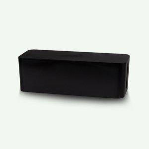 파워존 멀티탭 정리함 케이블박스 대형 블랙