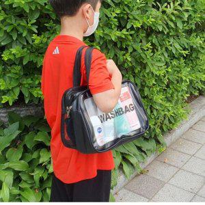 블랙 수영장가방 방수 대형 수영가방 물놀이가방