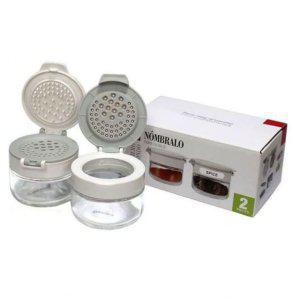 80ml 유리 화이트 양념통 밀폐용기 2P 시노글라스