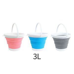 접이식 원형 바스켓 물통 소형 3L 바구니 양동이 폴딩