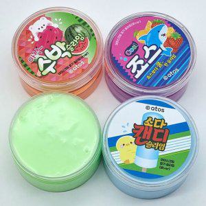 어린이 아이스크림 향기 슬라임 랜덤 4P 액괴 장난감